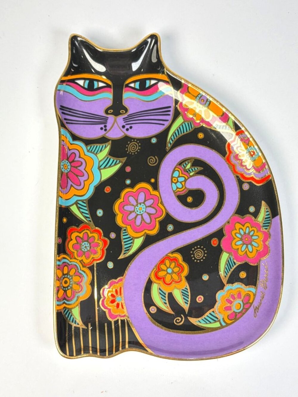 Royal Doulton Laurel Burch Feline Fantasy Cat Decorative Plate 1995 Limited Ed